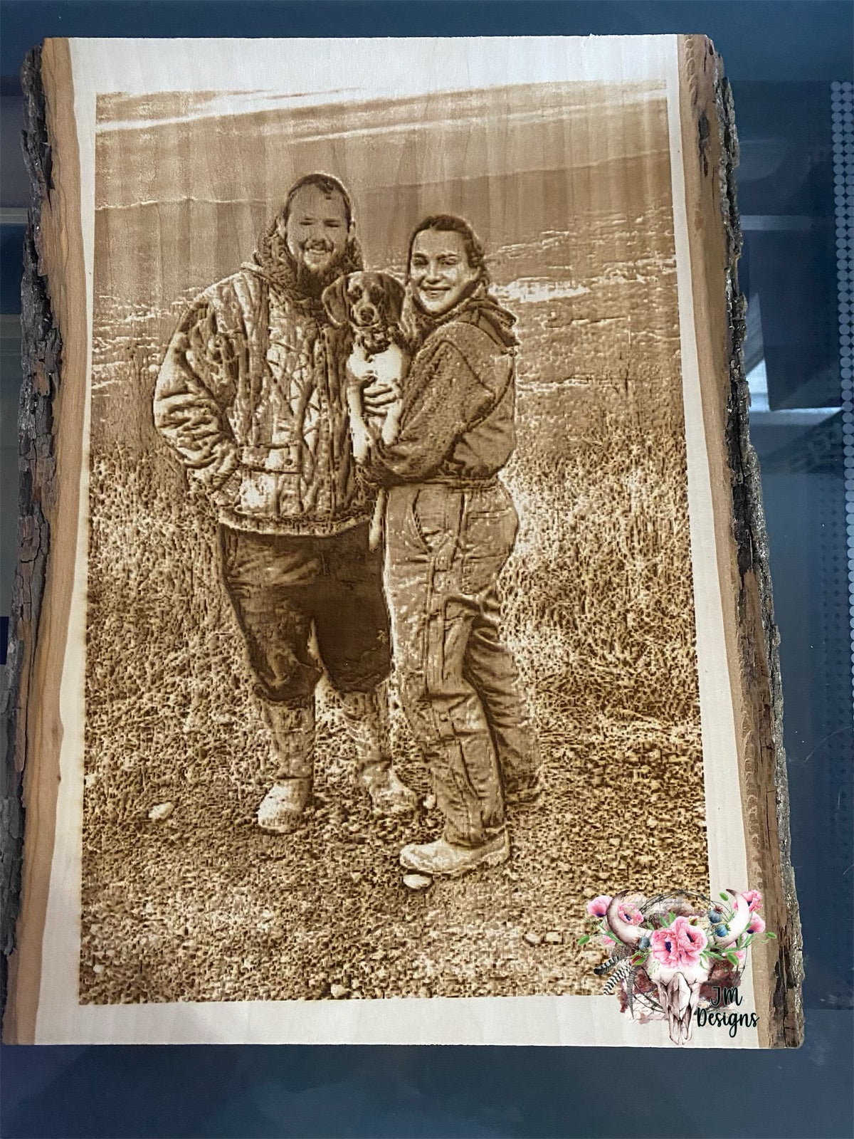 Picture Engraved on 12x16 Wood