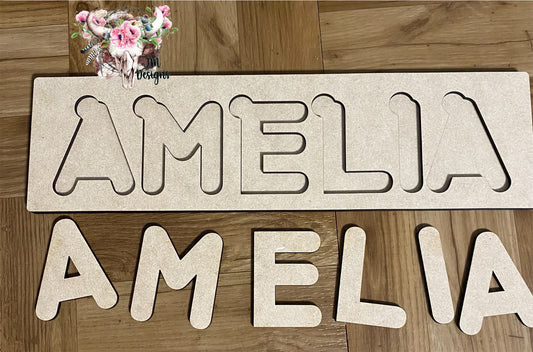 Engraved Name Puzzles