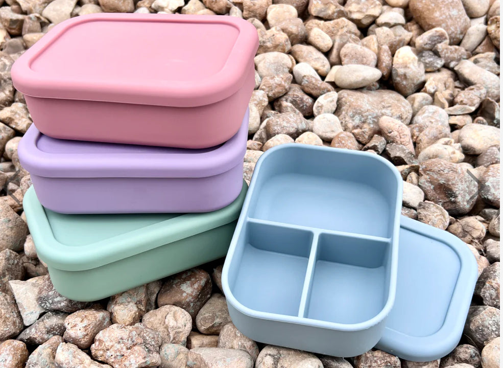 Silicone Bento Lunch Box (Custom Engraved)