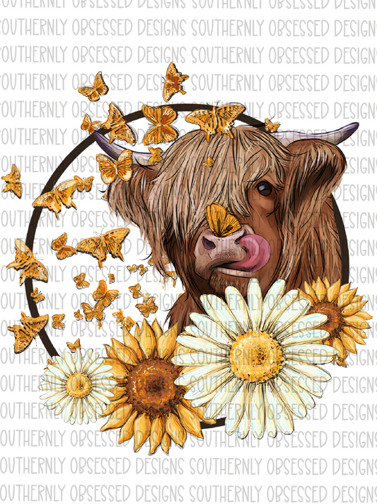 Cow and Daisies
