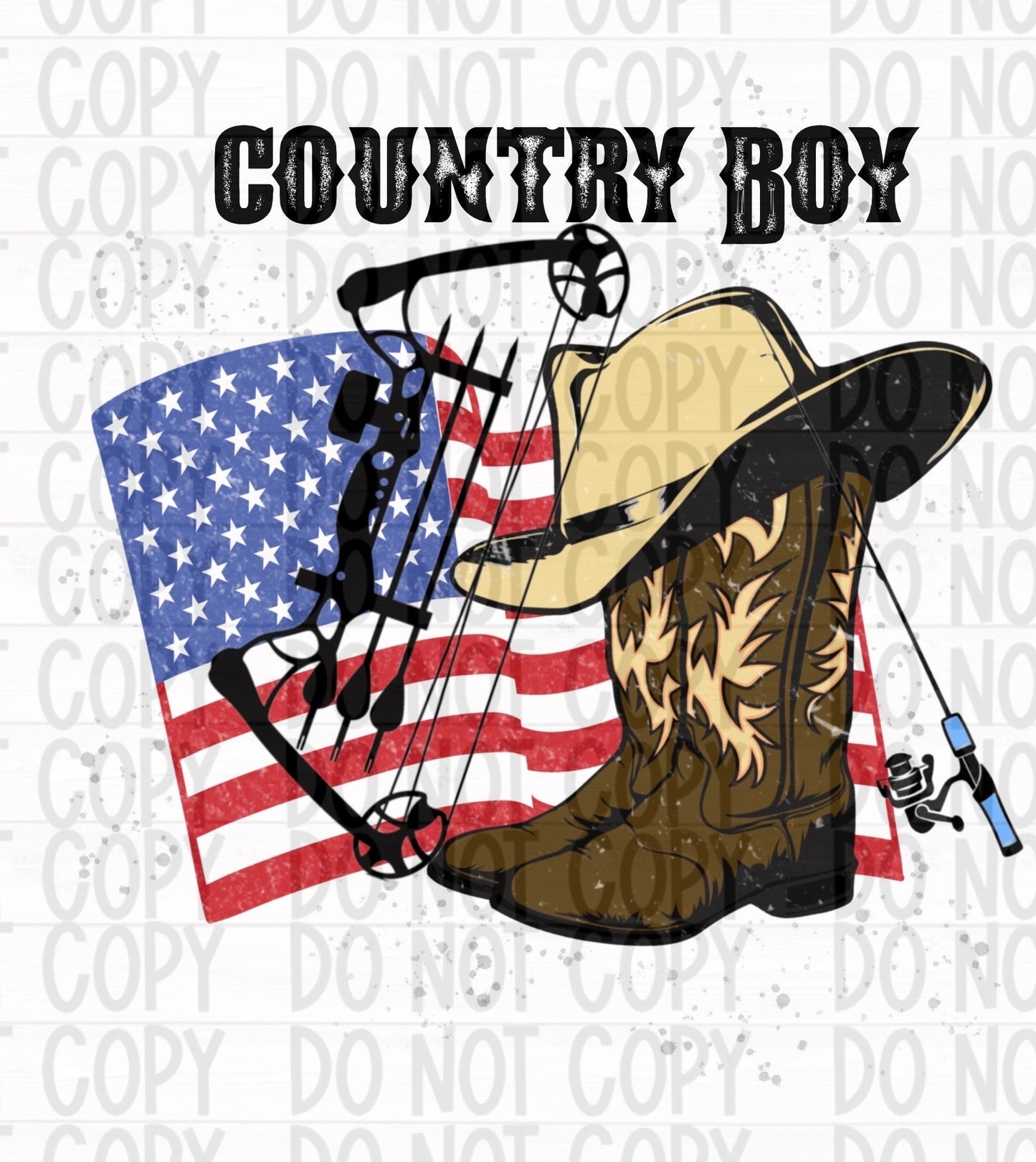 Country Boy Sublimation Transfer