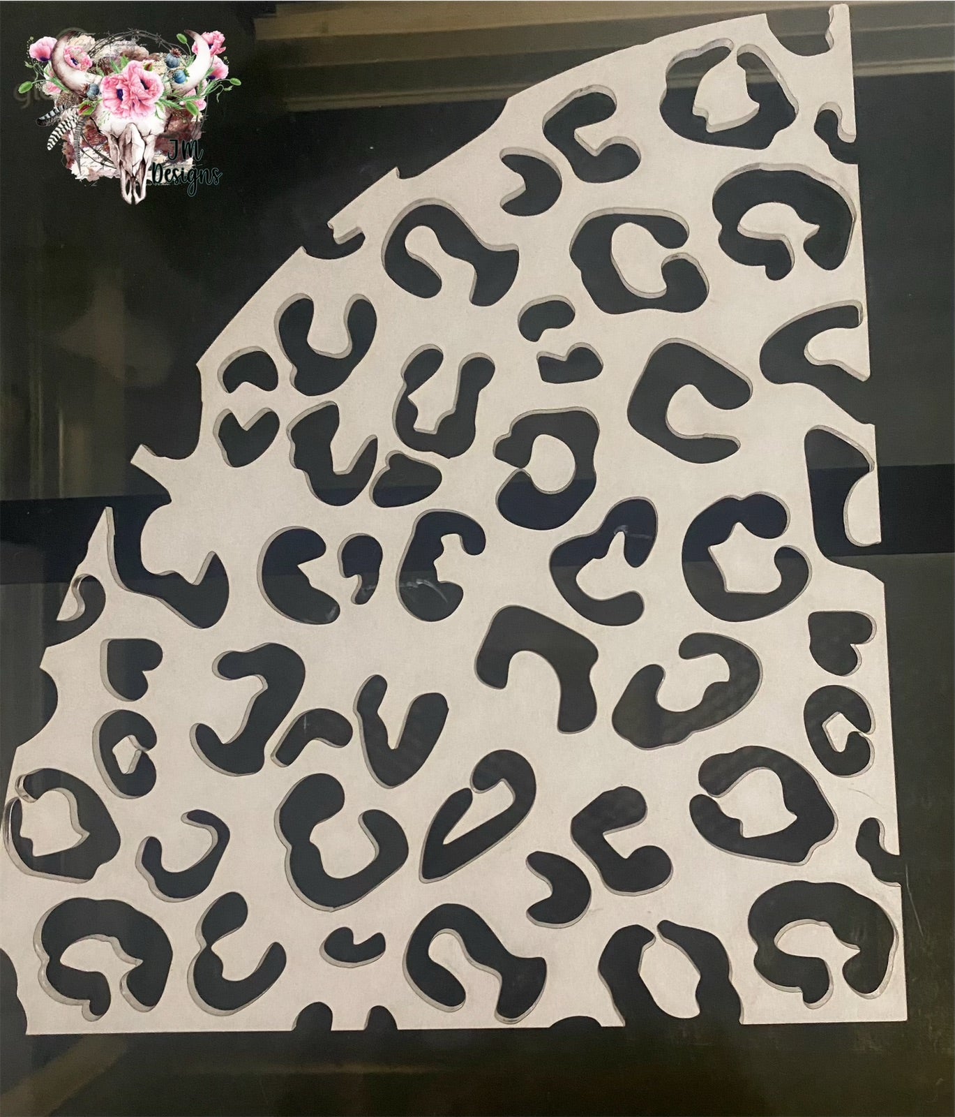Leopard Sleeve Engraved Acrylic Template