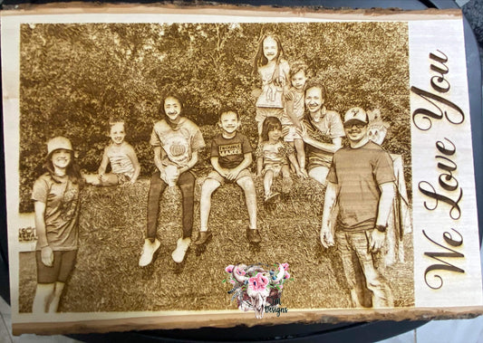 Picture Engraved on 12x16 Wood