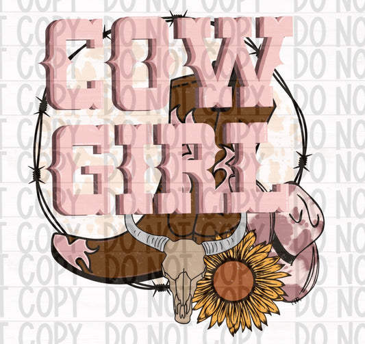Cow Girl Sublimation Transfer