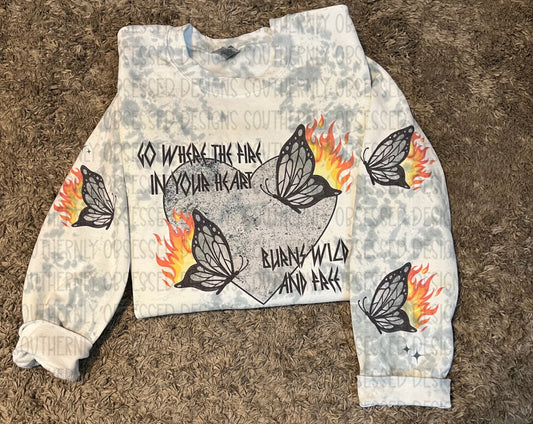 Burns Wild And Free Sweatshirt